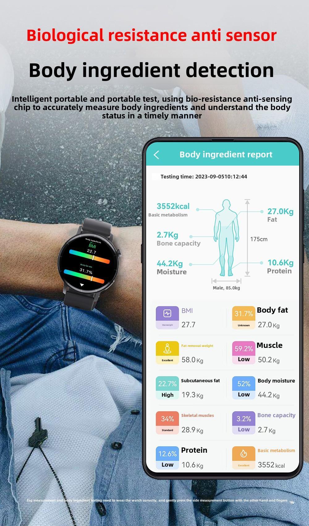 1.41-inch Health Smartwatch Fitness Tracker And Heart Rate-blood Oxygen-blood Pressure-sleep Monitor